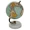 8" Aquamarine Marble & Wood Modern Globe
